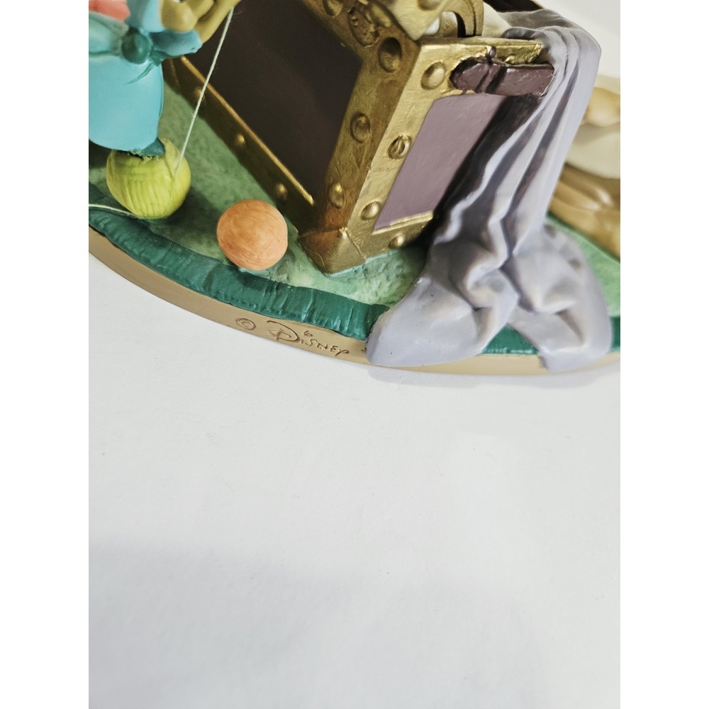 1995 Cinderella Walt Disney 45th Anniversary Music Box Figurine with Sewing Mice - Picture 9 of 12